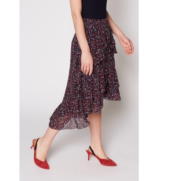 NWT Joie 100% Silk Ruffled Skirt | Elegant & Flowy for Parties & Special Events - Picture 6 of 8